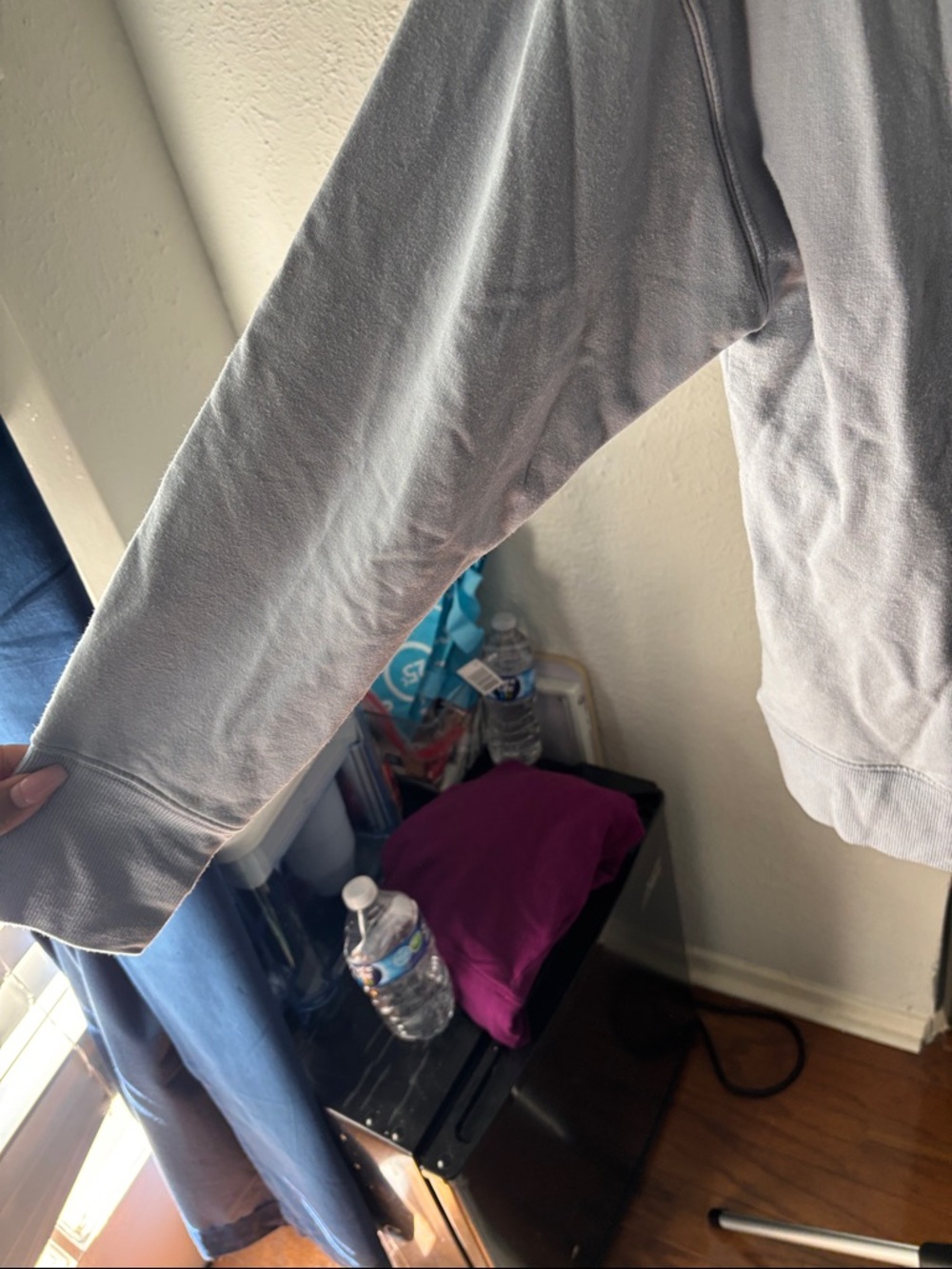 Athleta Blue Henley Sweatshirt - Picture 5 of 5
